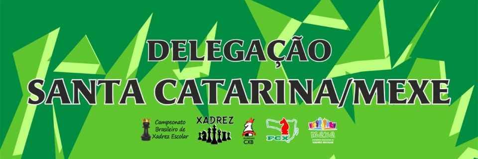 Federao Catarinense de Xadrez - FCX Mais de 30 alunos de Santa Catarina vão disputar o título brasileiro de xadrez escolar nos próximos dias 20 a 22 de setembro em Caxambu-MG. A delegação catarinense é...