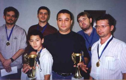 Federao Catarinense de Xadrez - FCX - Bolivar, Renan,Fier,Haroldo, Charles e Edson (vencedores)