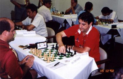 Federao Catarinense de Xadrez - FCX - Srgio Corra M.Lage (Vitria-ESP) x Gilson Chrestani (FLN)