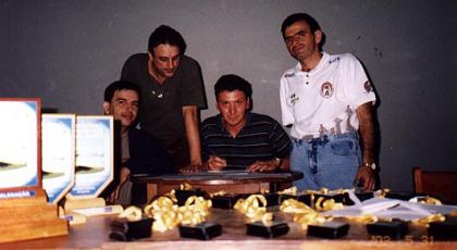 Federao Catarinense de Xadrez - FCX - Christian, Chrestani, Lupato e Cordeiro e premiao