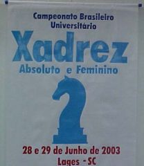 Federao Catarinense de Xadrez - FCX - Banner alusivo