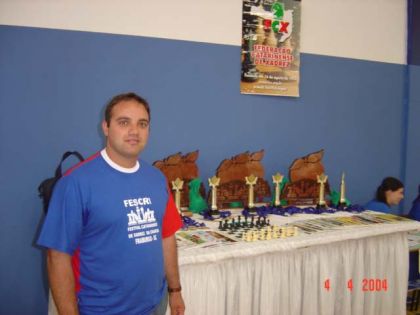 Federao Catarinense de Xadrez - FCX - Alvino Jr.Diretor do torneio
