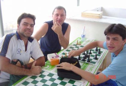 Federao Catarinense de Xadrez - FCX - Pai, filho e compadre