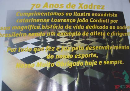 Federao Catarinense de Xadrez - FCX - Banner homenagem