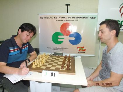 Federao Catarinense de Xadrez - FCX - GM Everaldo Matsuura = Anderson Dias