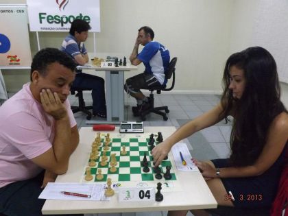 Federao Catarinense de Xadrez - FCX - Mestre FIDE superou Vanessa Feliciano nesta partida