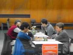 Federação Catarinense de Xadrez - FCX - 7ª rodada - Cemboráin x Rada (mesa 3) e Chrestani (BRA) x Delgado (Aragon-ES) (mesa 4)