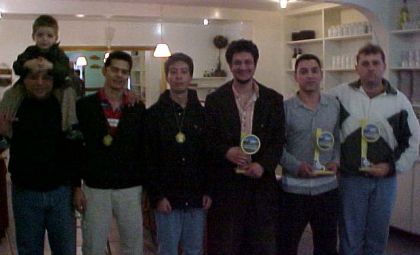 Federação Catarinense de Xadrez - FCX - Vencedores ABS da direita p/esquerda