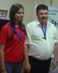Federação Catarinense de Xadrez - FCX - Amanda 4º lugar