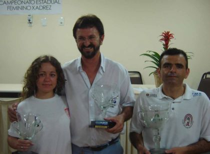 Federação Catarinense de Xadrez - FCX - Prefeito e dois campeões