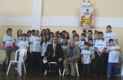 Federação Catarinense de Xadrez - FCX - Homenageado e Pres.Fed.com delegação Lages